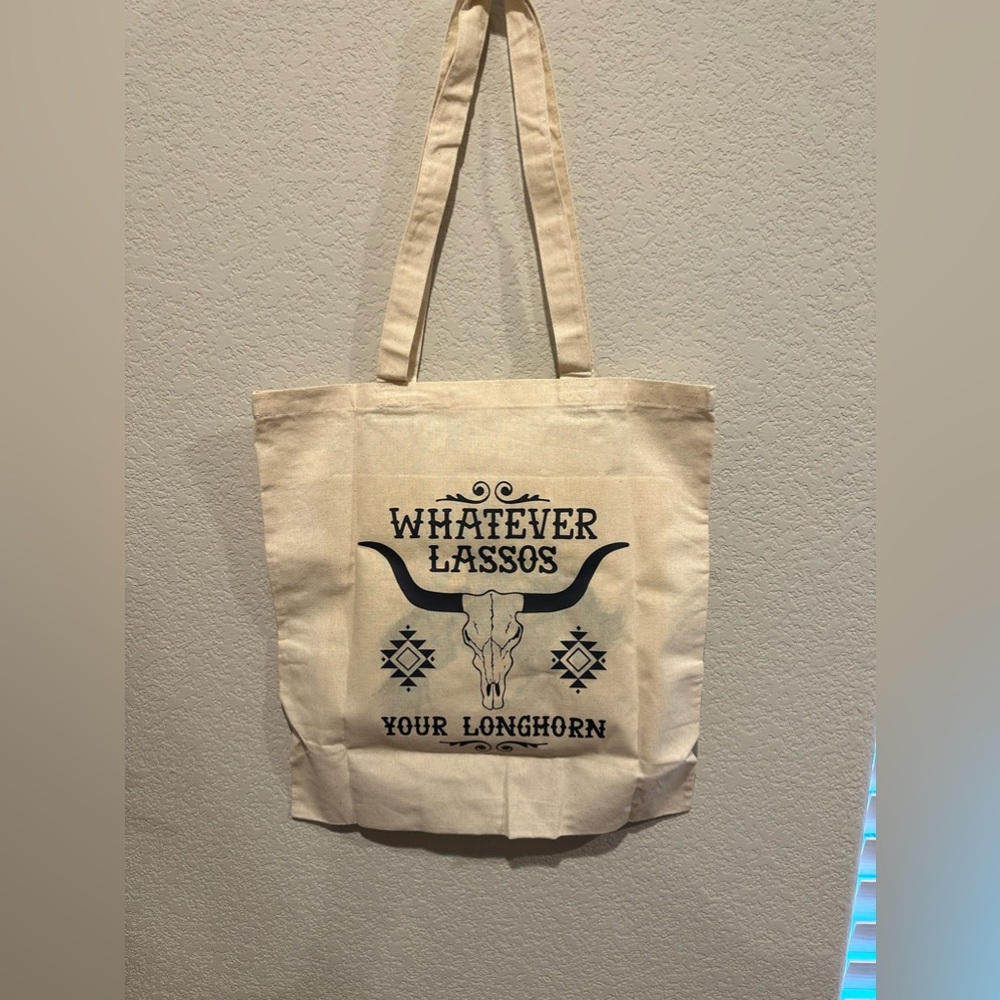 Custom funny cowboy tote
